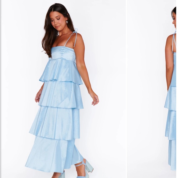 Show Me Your MuMu Light Blue Maxi Dress - Picture 2 of 5